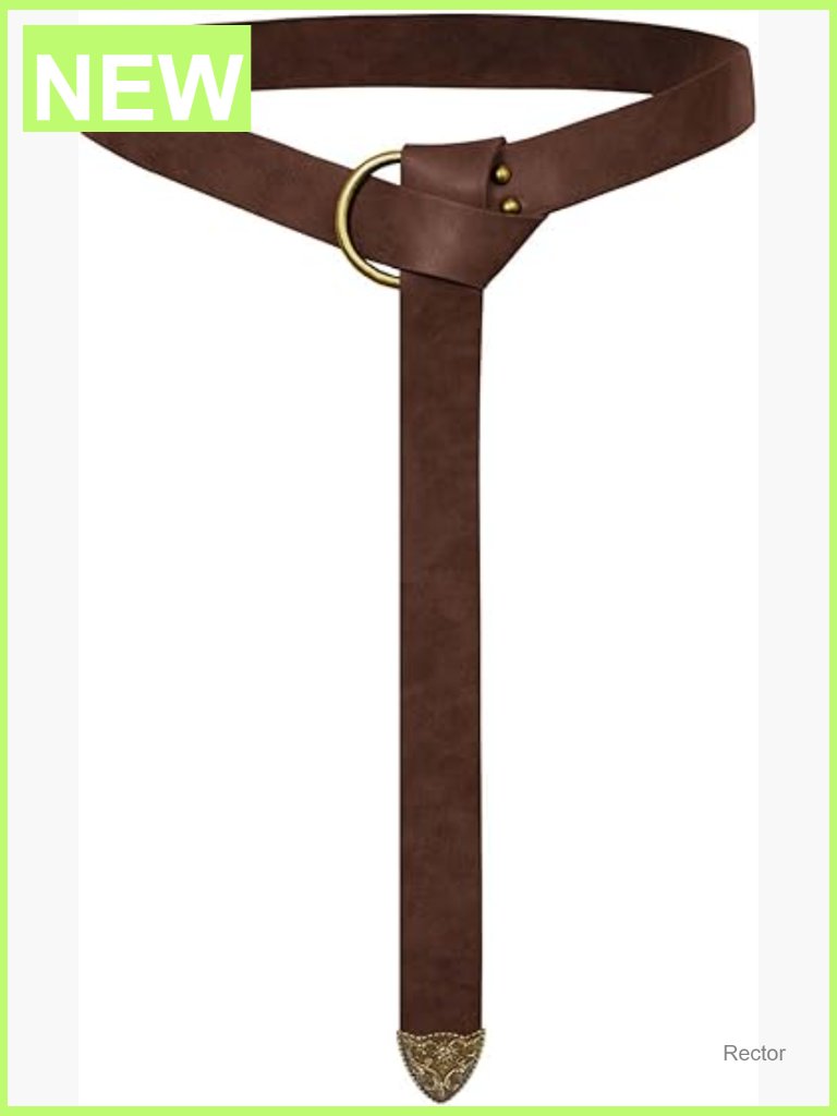 Medieval Knight Renaissance Belt - Adjustable Pu Leather Pirate Viking Belt For